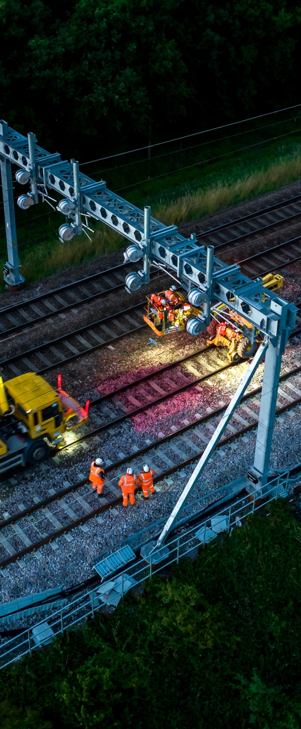 Wires being installed between Colton Junction and Church Fenton.jpg