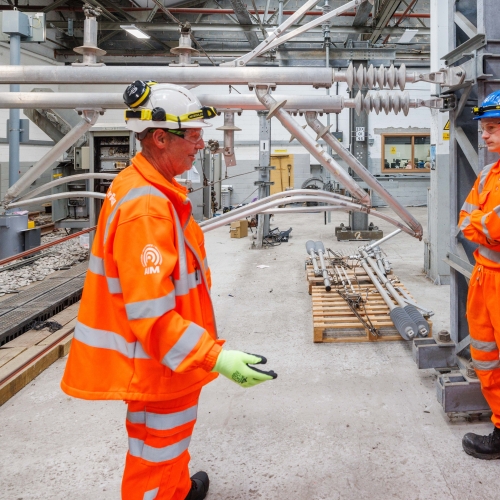People getting training in the OLE training centre