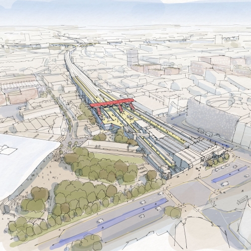 Midland Rail hub artist impression visual