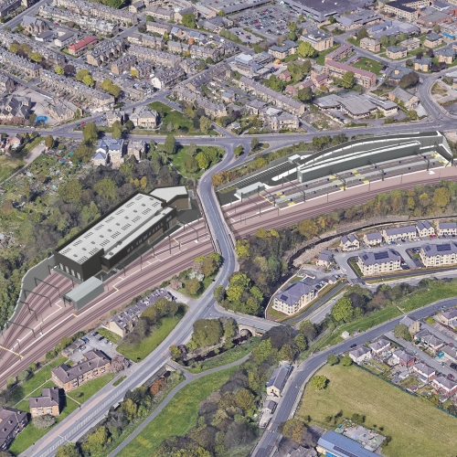 Artist impression of the new depot at Shipley
