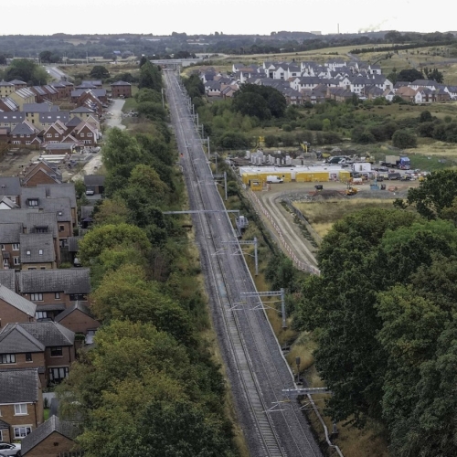 Arieal of TRU track renewals