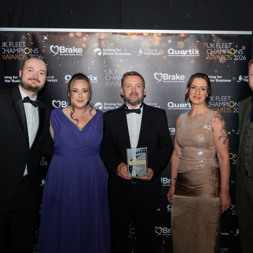 VolkerRail winning image showign the team holding the award