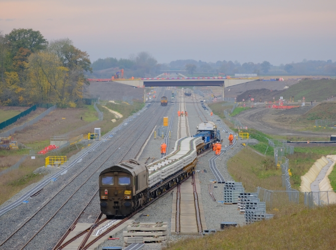 New track being laid