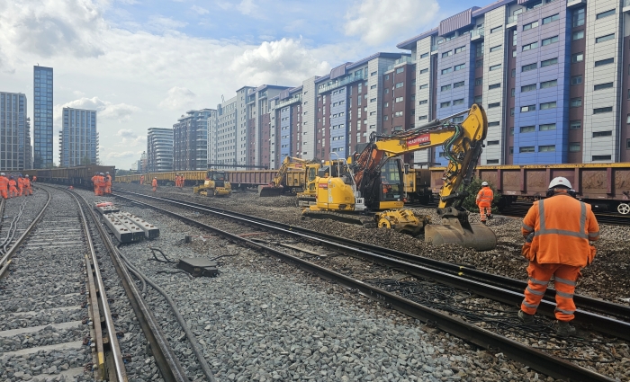 track renewals at Battersea pier