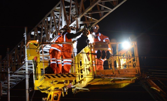 Piling works at Stafford, picture 1, 15th February 2014.jpg