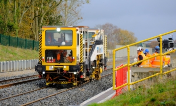 Beaver tamper at East West Rail