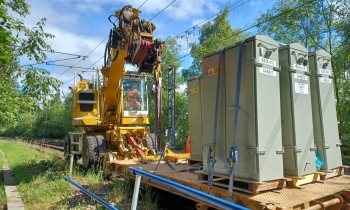 picture of LOCs being delivered at Bradford Forster Square station
