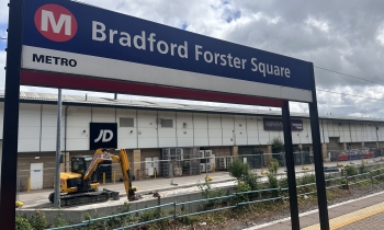 Bradford Forster Square station sign