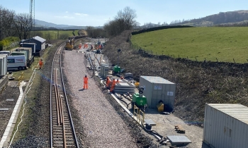 track being constructed at Horton Qarry