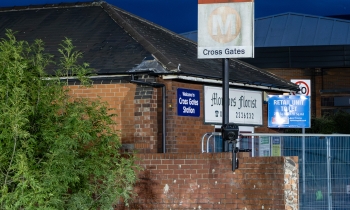 night time images of cross gates station