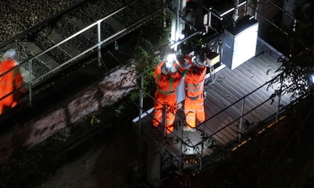 Work to replace three damaged Motorised Operating Switch (MOS) panels at Castlefield Junction in Manchester and installed a new vacuum interrupter