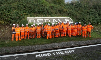 Group of volunteers at Bedale station
