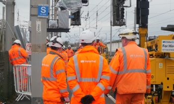 People wearing VolkerRail PPE