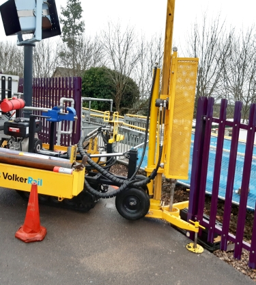 VolkerRail using ground investigation machines to investigate structure