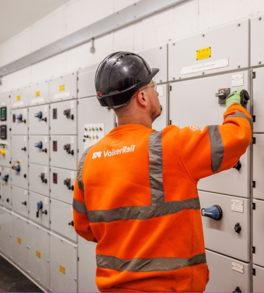 main working on high voltage equipment