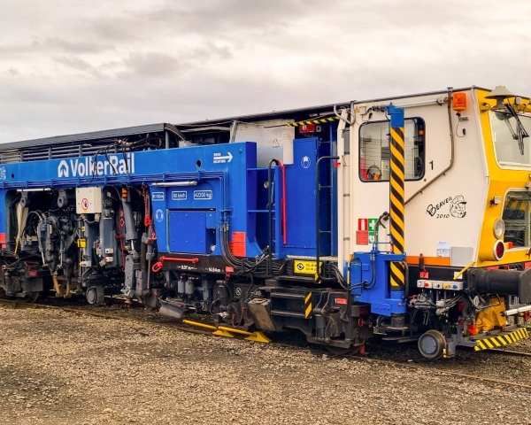 A S&C Beaver tamper at a depot.