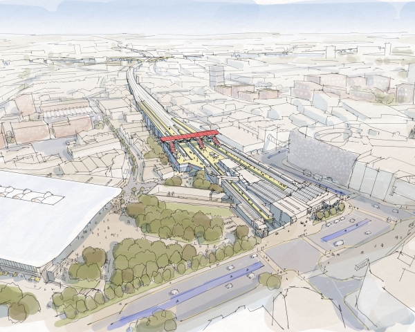 Midland Rail hub artist impression visual