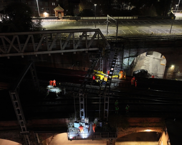 overview of works on Castleford line