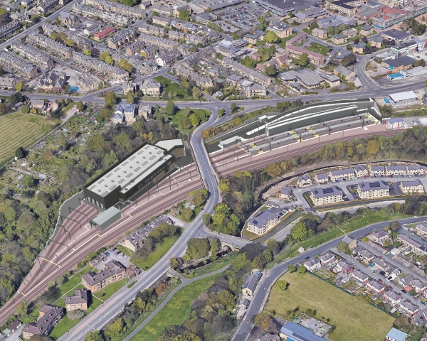 Artist impression of the new depot at Shipley