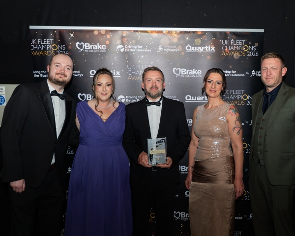 VolkerRail winning image showign the team holding the award