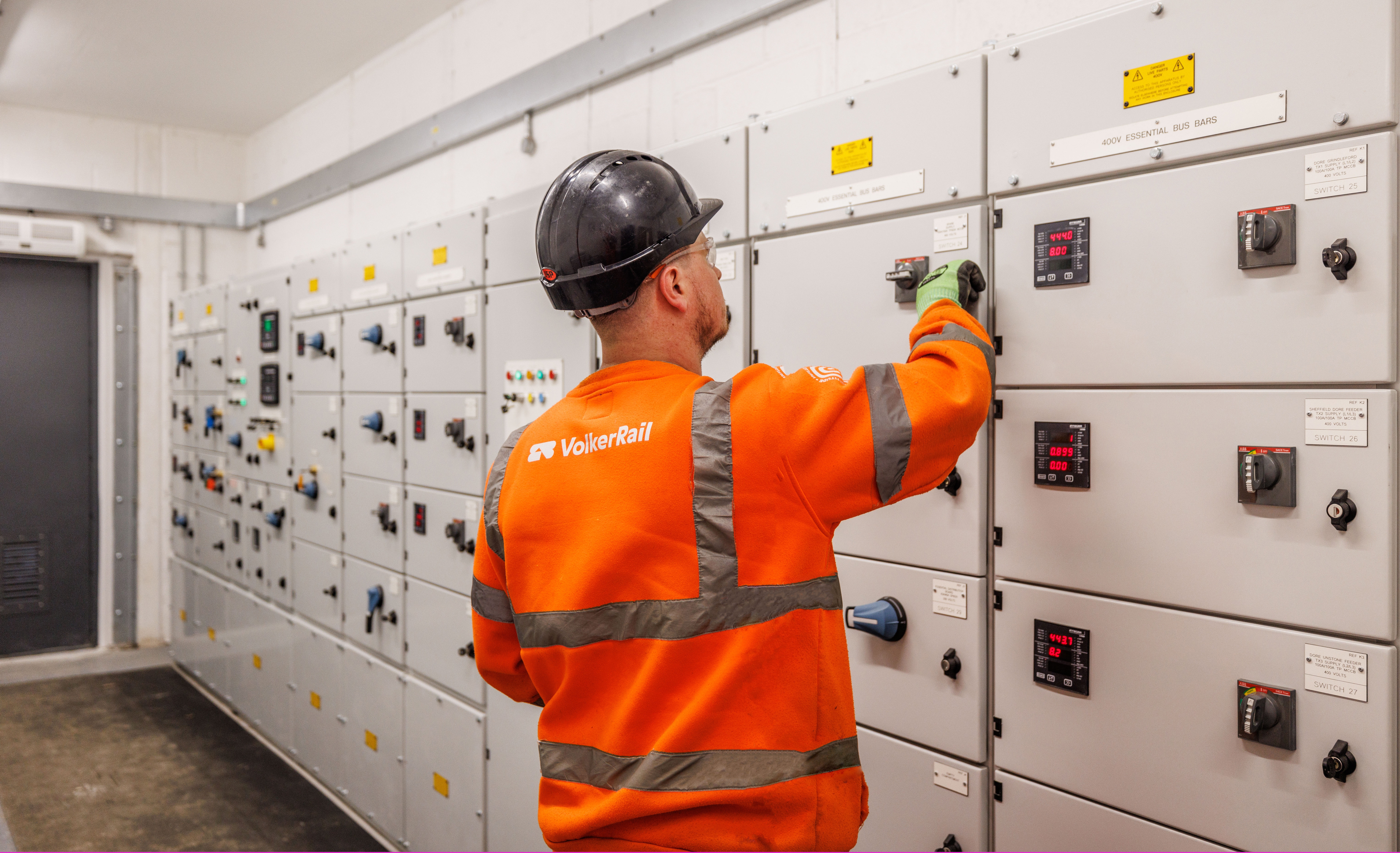 main working on high voltage equipment