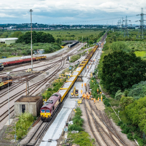 Aerial photo of Hoo Junction