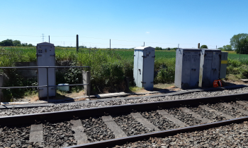 Blue sky with signalling REB cases