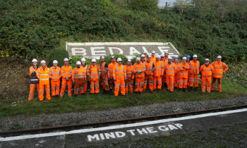 Group of volunteers at Bedale station