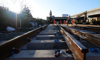 track in the sunshine
