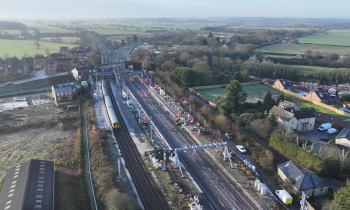 aerial of Overhead line works