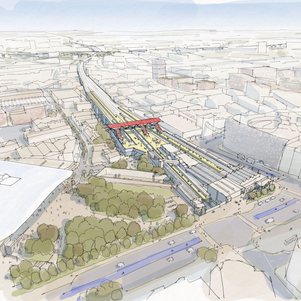 Midland Rail hub artist impression visual